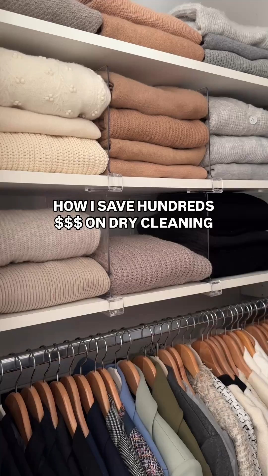 My essentials for washing delicates like silk, and wool & cashmere sweaters at home:

• Amazon Clear shelf dividers for organizing 

• Petite friendly shoulder width hangers - juniors / preteen 14 in hangers work perfectly!

• Mesh laundry bags

• Soak brand laundry detergent - great for hand or machine wash! I also like the Laundress wool cashmere shampoo, linked as similar.

• Foldable and stackable air drying racks , great for a small home 

• Electric sweater shaver - this one is rechargeable !

• Cashmere comb

In video: wearing Everlane alpaca sweater xxs, and quince fisherman cashmere ribbed sweaters Xs

#LTKHome #LTKPetite #LTKSeasonal
