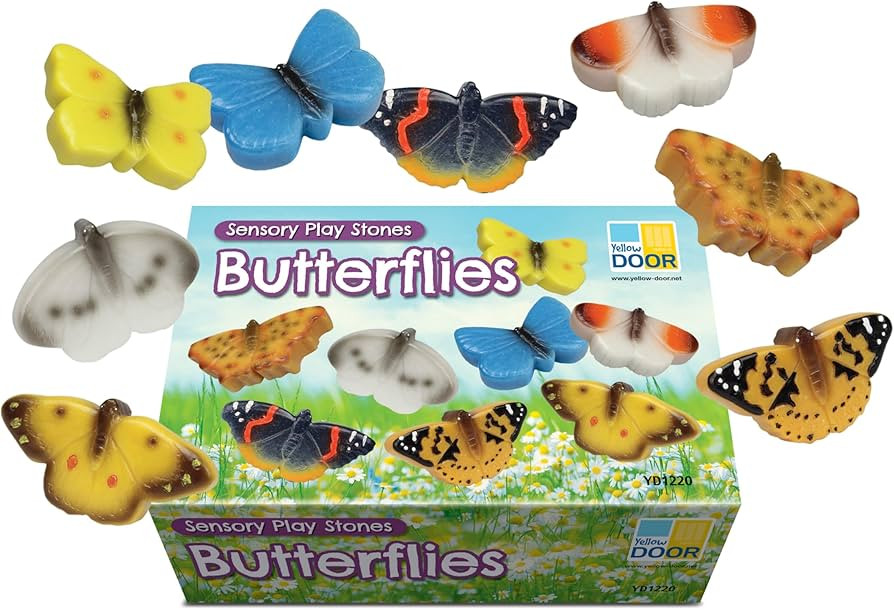Yellow Door Sensory Play Stones - Butterflies - Set of 8 | Amazon (US)