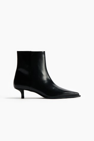 H & M - Pointed-Toe Ankle Boots - Black | H&M (US + CA)