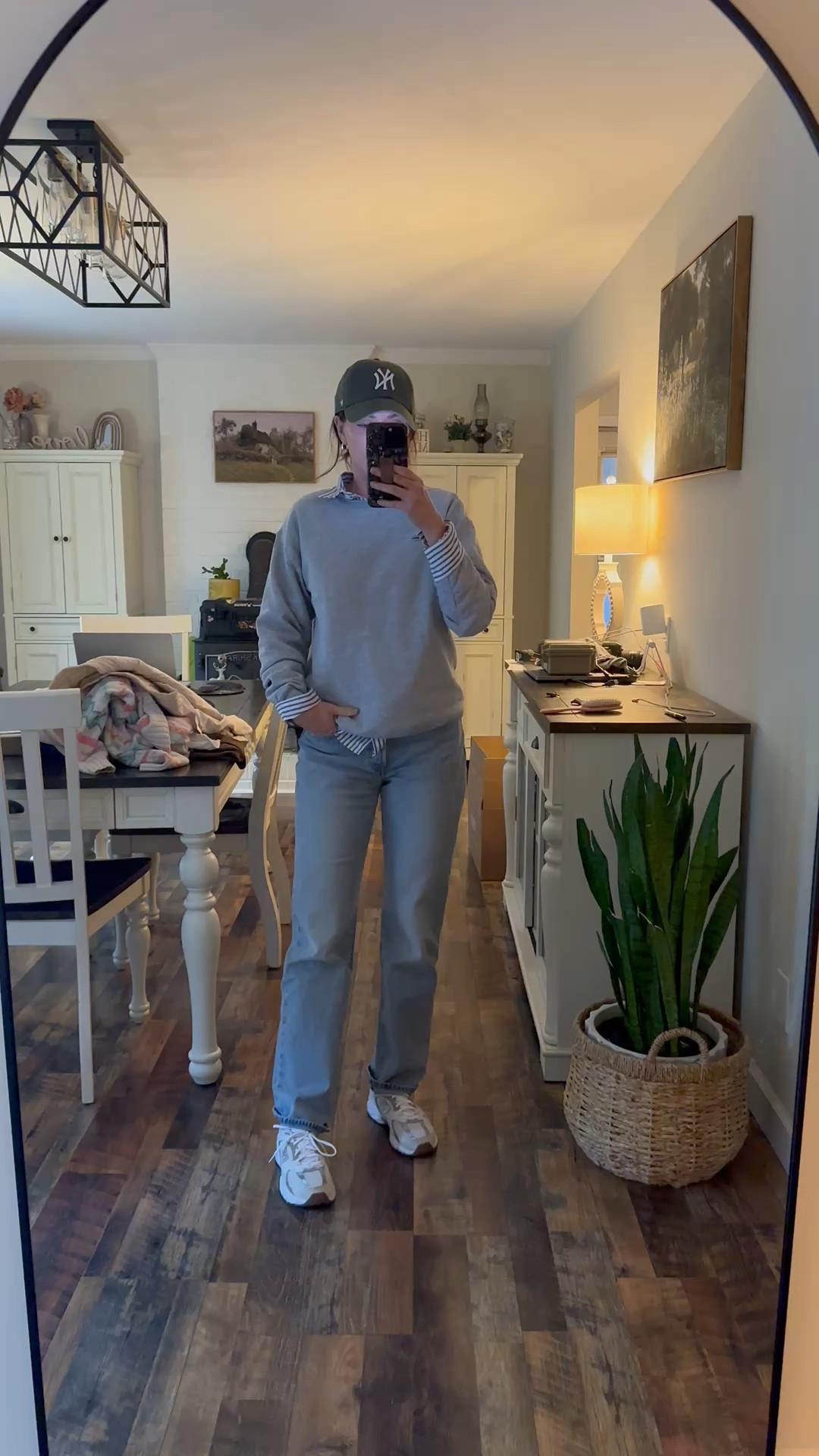 Wearing a 27” in the jeans. The sweatshirt is a men’s small, and I’m wearing a small for the button down shirt 

#LTKSaleAlert #LTKStyleTip #LTKSeasonal