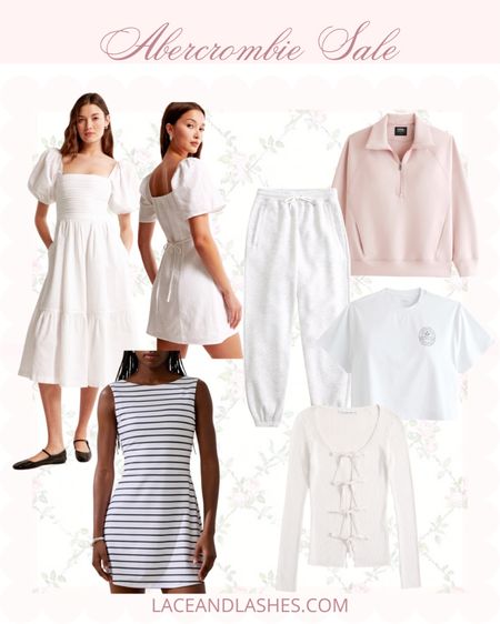 Abercrombie sale 20% off! 🤍 tennis dress, white dress, summer dress, travel outfit 

#LTKSeasonal #LTKFindsUnder50 #LTKFindsUnder100