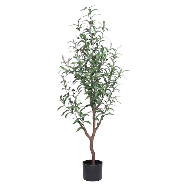 LTMATE 51.88-in Green Indoor/Outdoor Artificial Olive Artificial Tree | Lowe's
