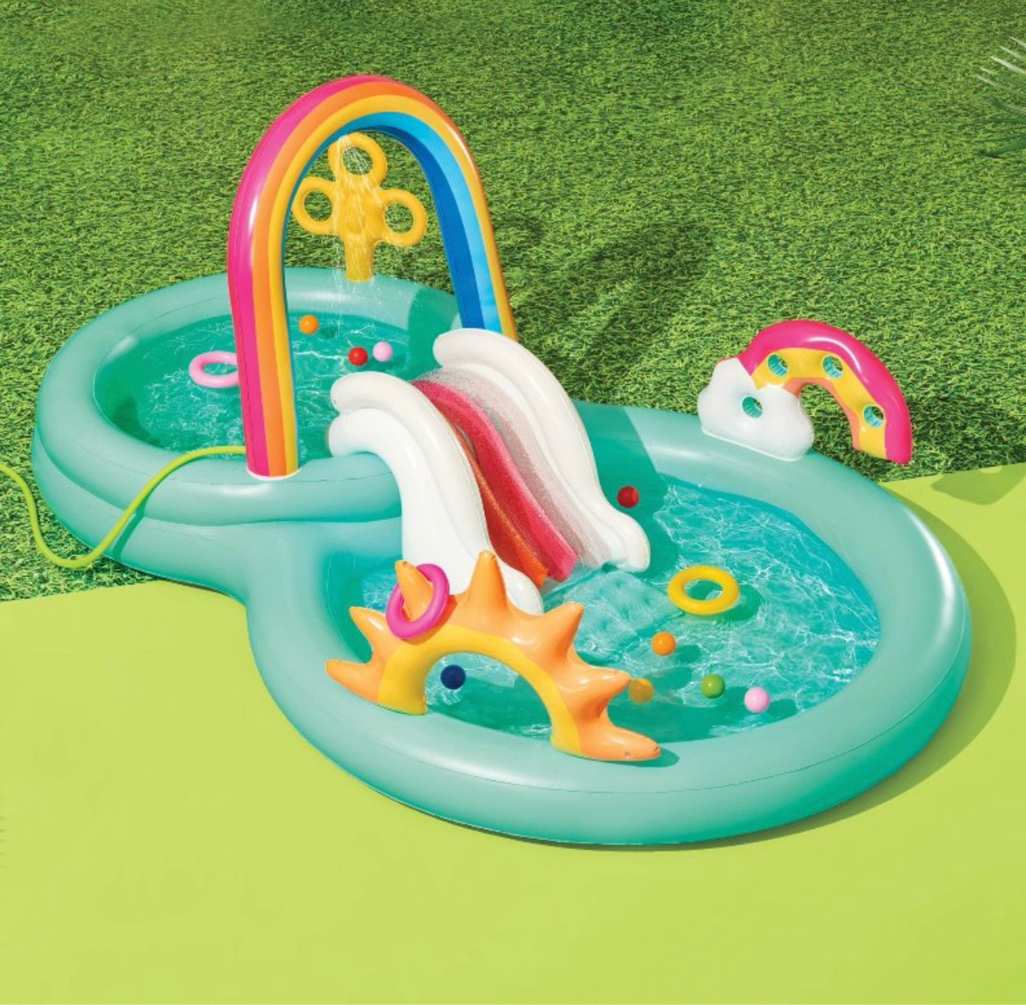 Target Circle Week! 50% off Sun Squad pool toys when you have a Target Circle account. Rainbow Play Center - Sun Squad on sale for $30! 

#LTKSeasonal #LTKkids #LTKsalealert