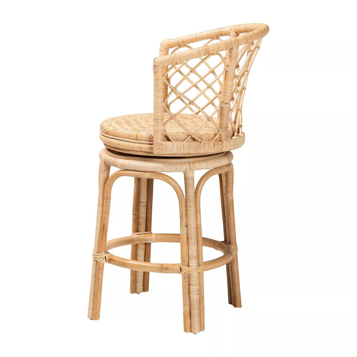 bali & pari Ayu Rattan Swivel Counter Stool Natural | Target