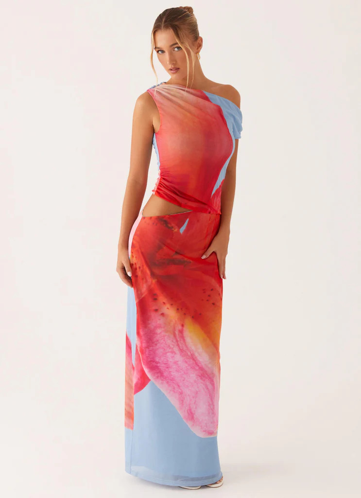 Santa Monica Maxi Dress - Blue Floral | Peppermayo (Global)