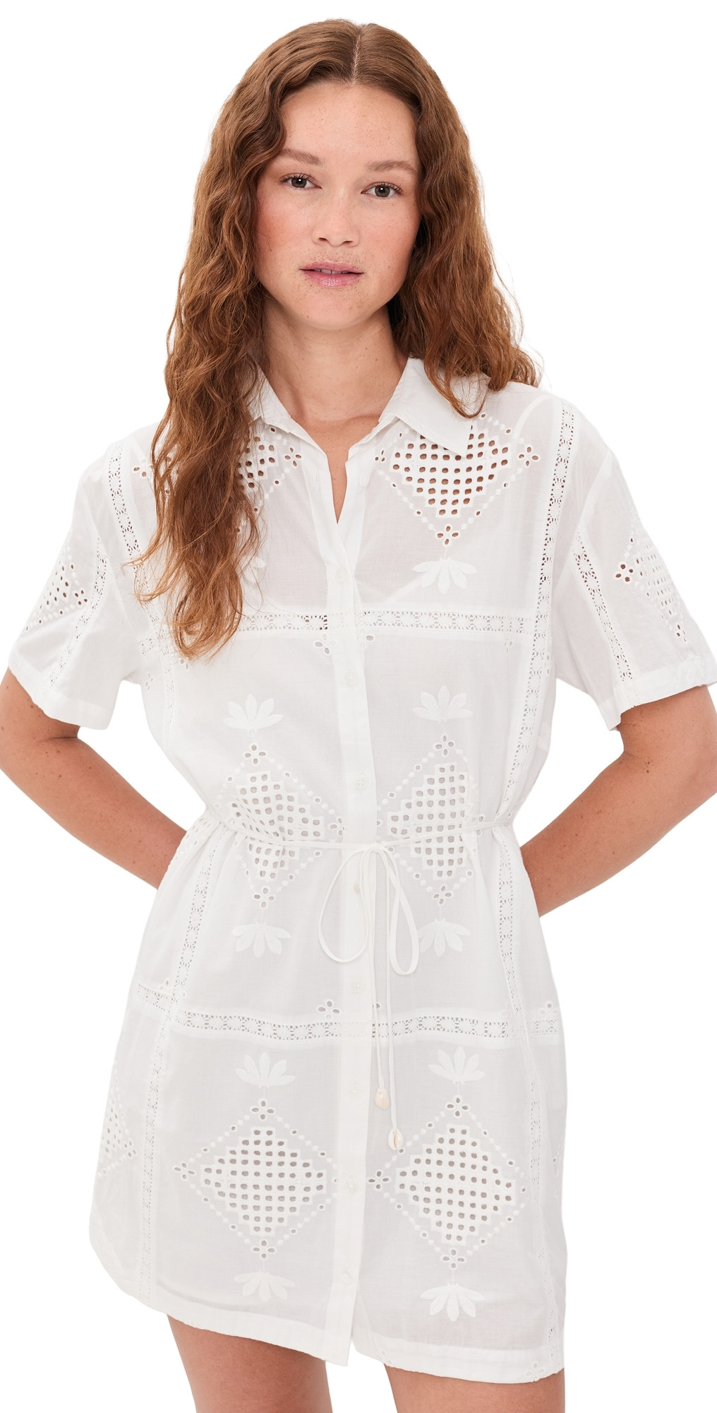 Z Supply Annabelle Eyelet Mini Dress White XS | Shopbop