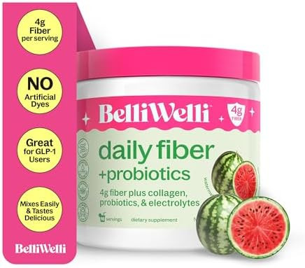 Belli Welli Fiber Supplement for Women & Men – Premium Daily Fiber Powder from Organic Acacia w... | Amazon (US)