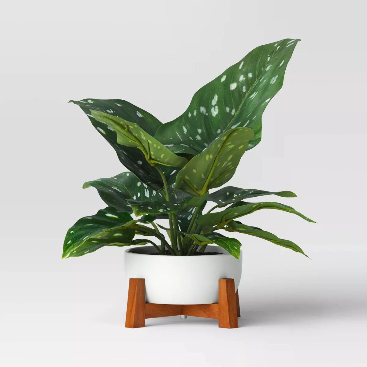 Artificial Calla Lily Leaf in Wood Planter - Threshold™ | Target