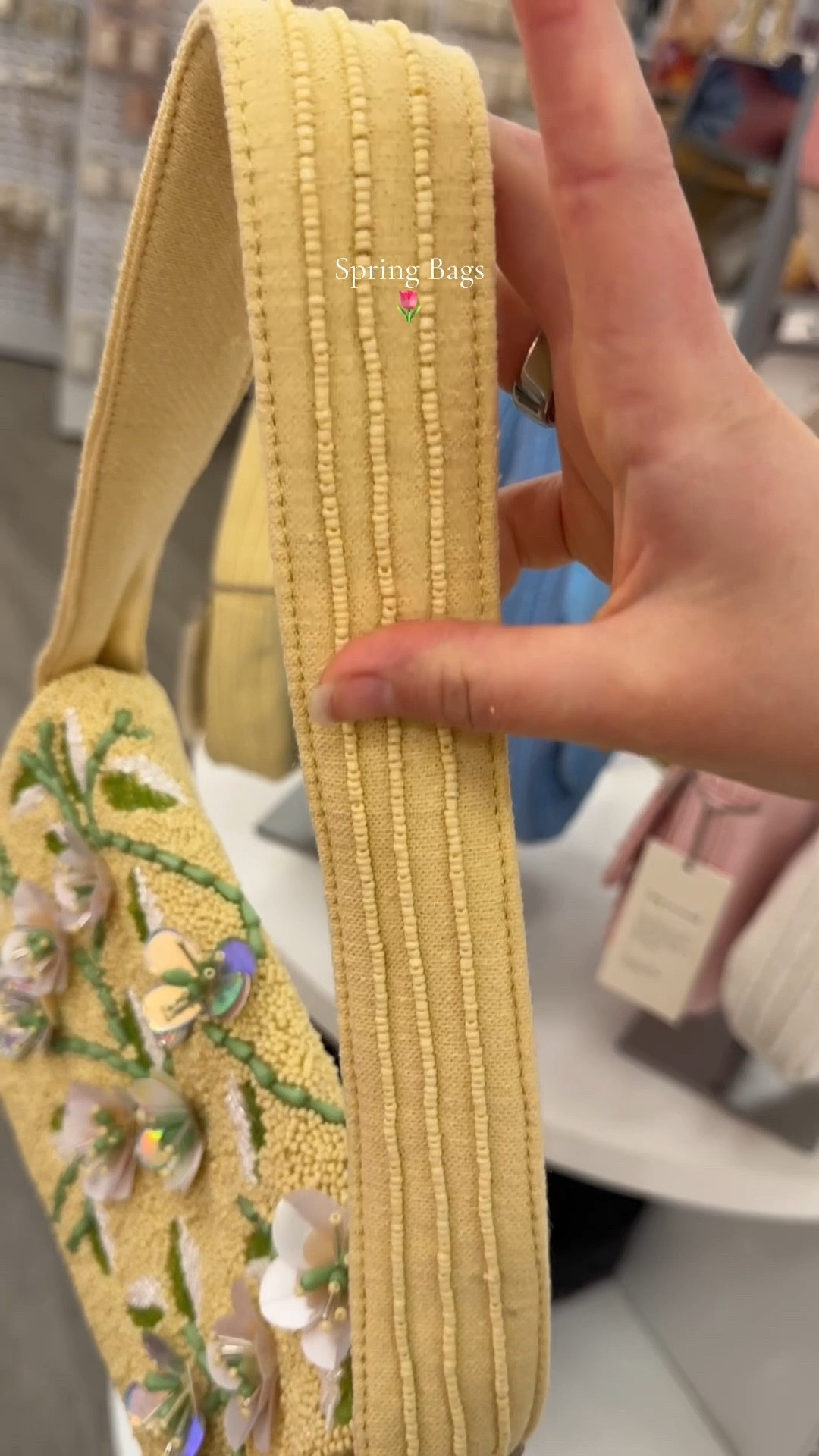 Pretty spring bags @Target 🌷🌸
The beaded bags have a lot of little details, and the pop out flowers are gorgeous in person!
🤍The pearlescent clutches are trending right now, and I understand why! There were only 3 left in my store! 
These are slim but can fit my phone and a few necessities. Perfect for a date night outfit, resort wear look, dinner out, vacation outfit, or cute girls get together look ✨



#LTKSaleAlert #LTKSpringSale #LTKTravel