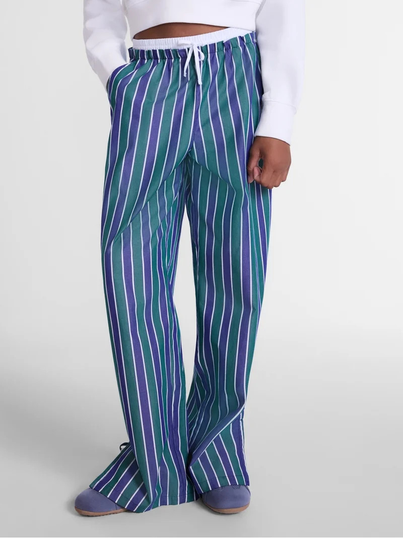 Weekend Academy Girls Easy Print Cotton Pants, Sizes 4-18 | Walmart (US)