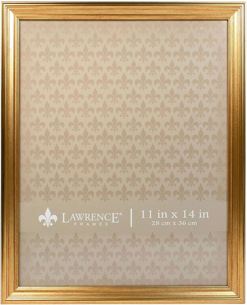 Lawrence Frames 536211 11x14 Sutter Burnished Gold Picture Frame | Amazon (US)