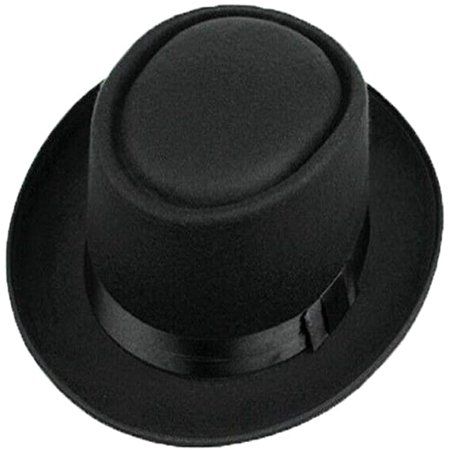 Womens Felt Hat Black Imitation Winter Men Fedora Hat Classic Vintage Bowler Ladies Wool Felt Hat | Walmart (US)