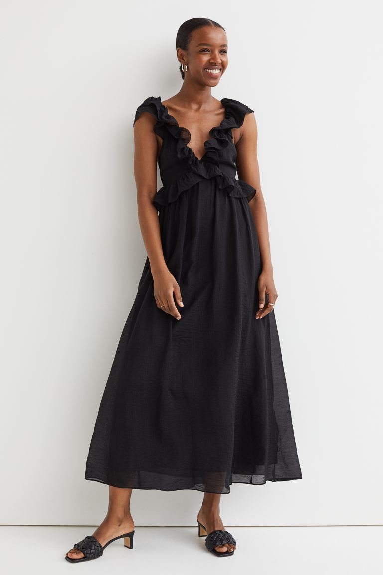 Lyocell-blend flounced dress | H&M (UK, MY, IN, SG, PH, TW, HK)