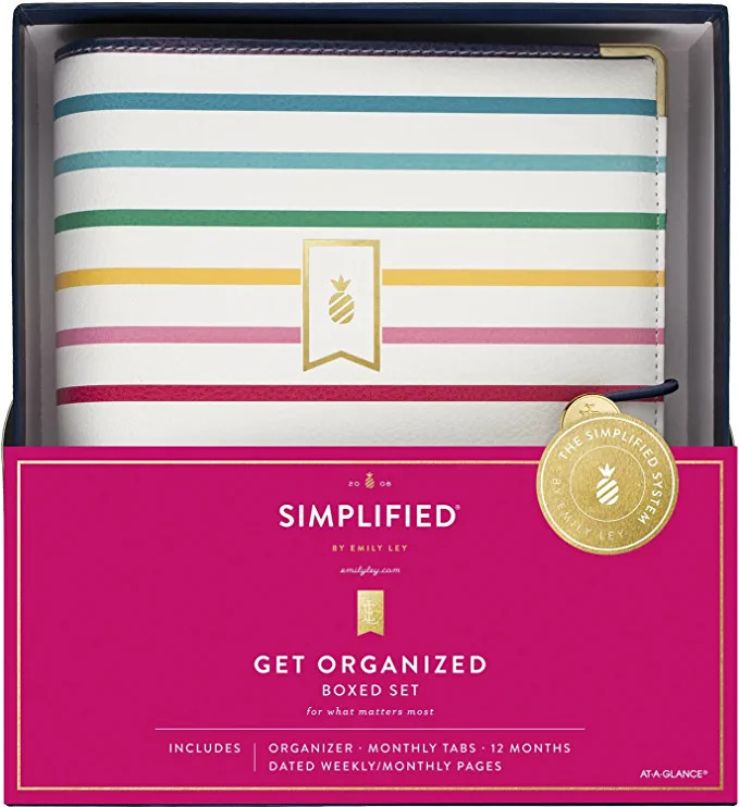 AT-A-GLANCE 2023 Weekly & Monthly Organizer Gift Set, Simplified by Emily Ley, 5-1/2" x 8-1/2", D... | Amazon (US)