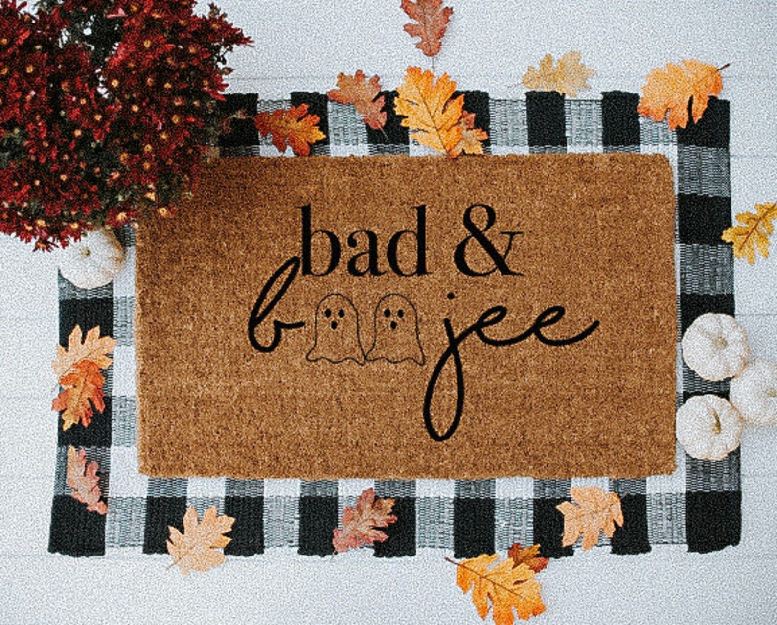 Bad and Boojee Halloween Doormat Fall Doormat Fall Decor | Etsy | Etsy (CAD)