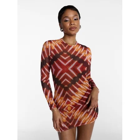 Hot Girl Summer by Megan Thee Stallion Women's and Women's Plus Thee Mesh Coverup Dress, Sizes XS-3X | Walmart (US)