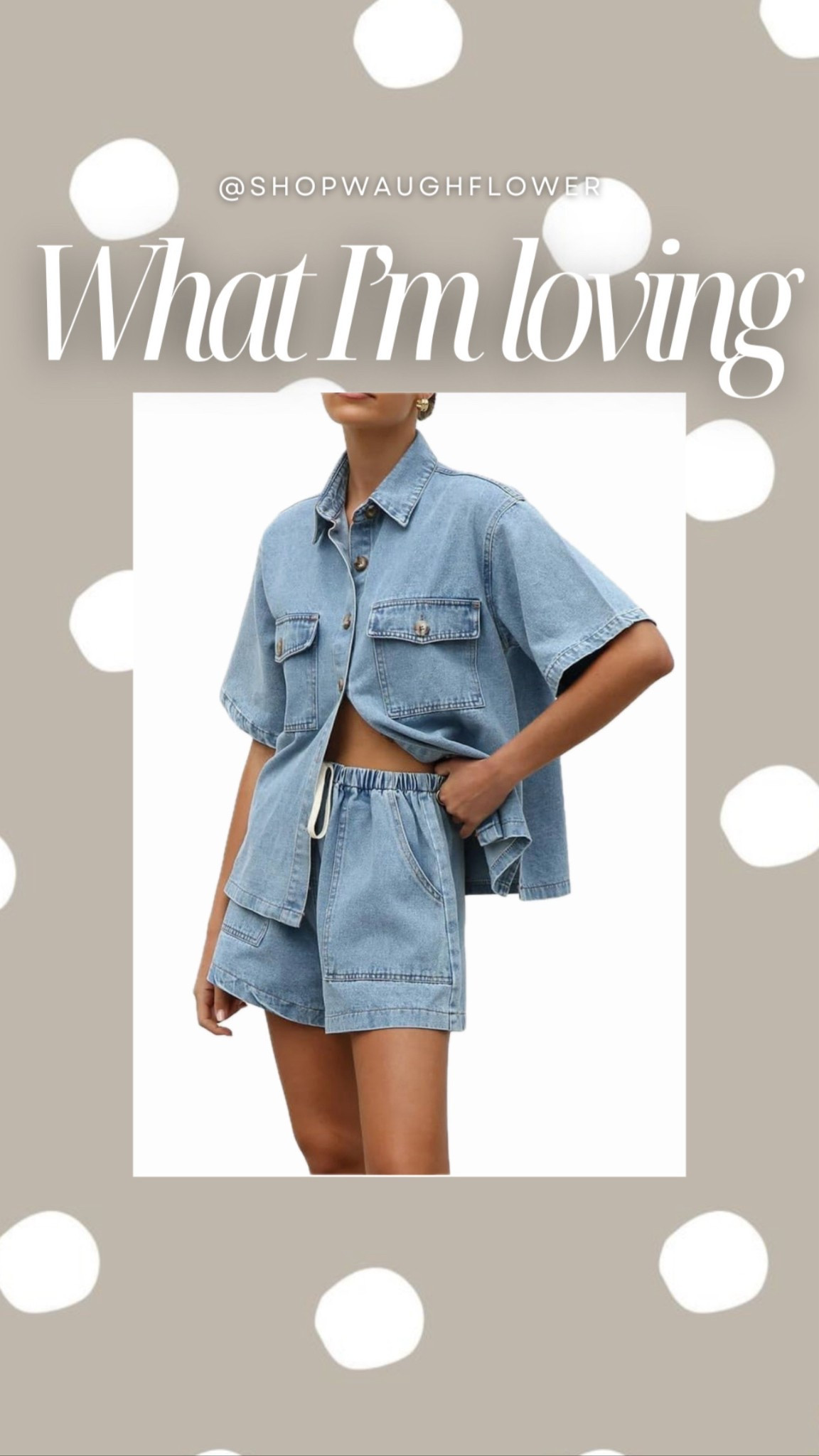 Summer concert? Done and done. Love this denim or chambray matching set so much! 

#LTKSeasonal #LTKFindsUnder50 #LTKSaleAlert