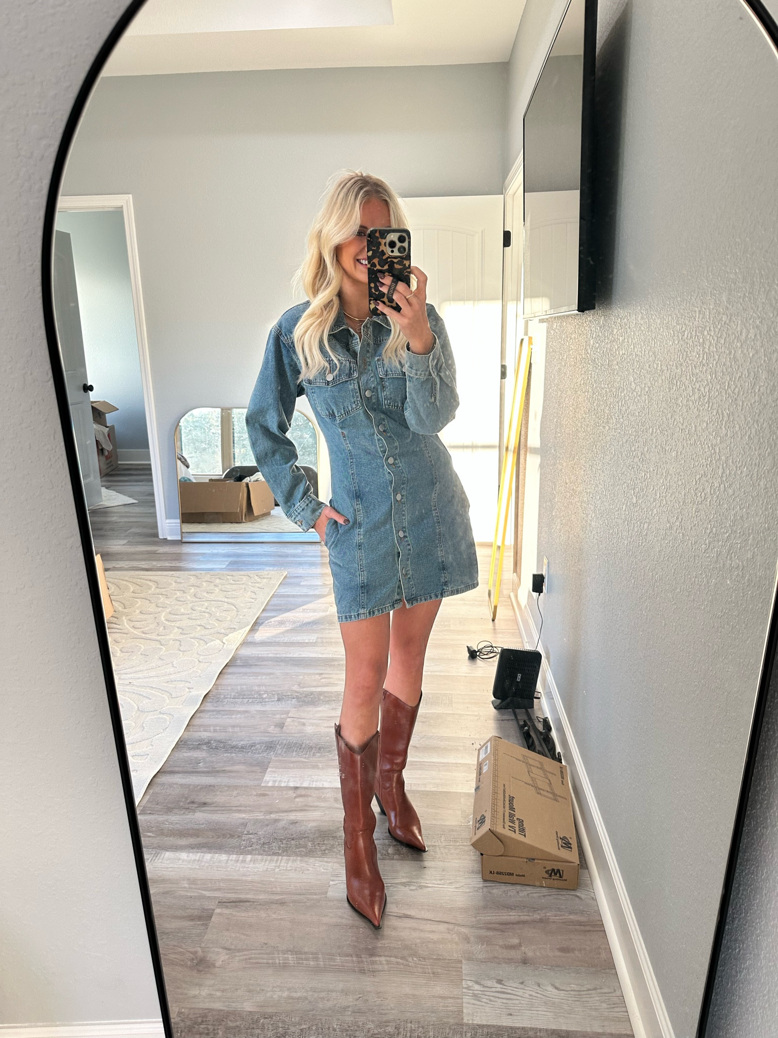 Small dress, boots tts

Denim dress / fall outfits / denim mini dress / fall transition / work outfit 

#LTKWorkwear #LTKFindsUnder50 #LTKStyleTip