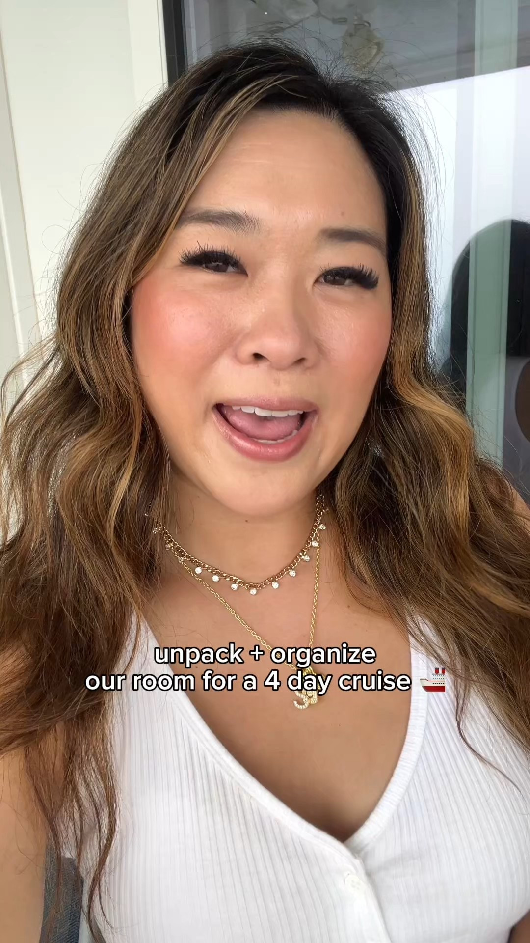 unpack and organize with me for our 4 day cruise room