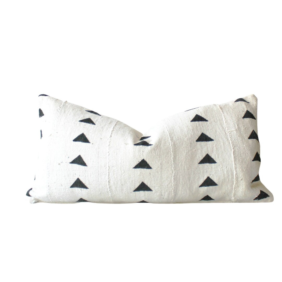 THE FLINT Authentic African Mudcloth Lumbar Pillow Cover - Etsy | Etsy (US)