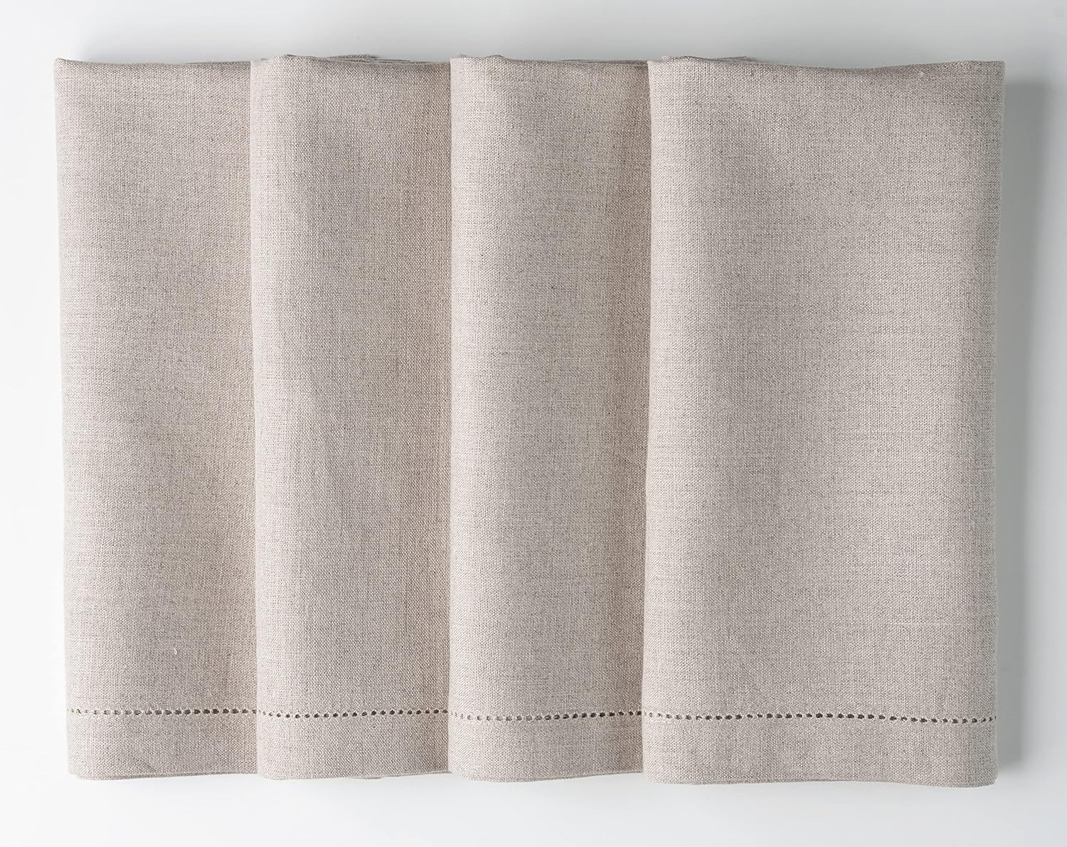 D'Moksha Cloth Napkins 20 x 20 Inch Set of 4 Natural- 100% Pure Linen Napkins, Hemstitched Dining... | Amazon (US)