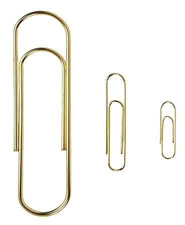 Office Depot Brand Paper Clips Pack Of 5 Jumbo Gold - Office Depot | Office Depot and OfficeMax 