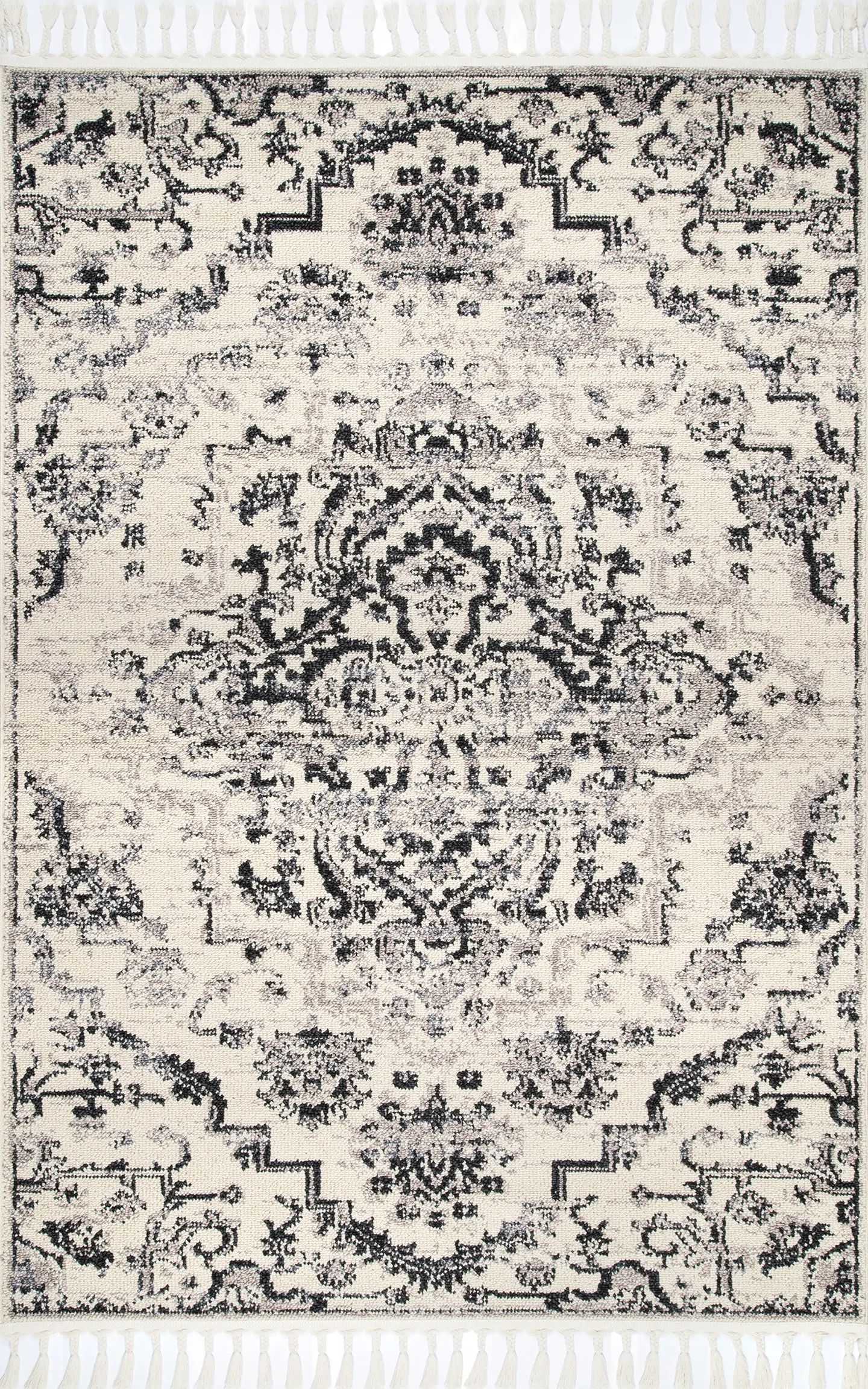 Ivory Desert Medallion Opell Area Rug | Rugs USA