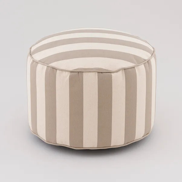 Beatrice Stripe Pouffe | Dunelm