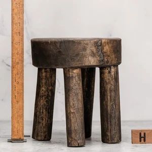 Long Legged Carved Dark Wood Senufo Stool free Shipping - Etsy | Etsy (US)