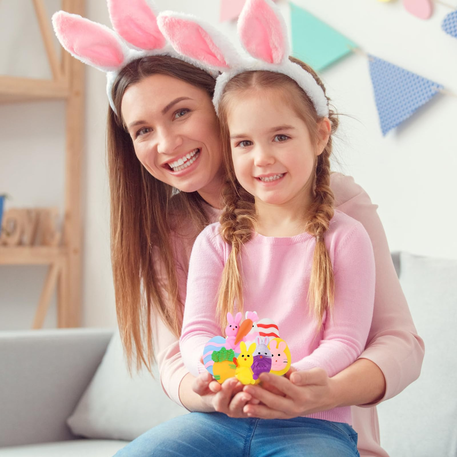 24 Pcs Easter Mochi Squishies Toys,Mini Chick Bunny Mochi Squeeze Easter Toys for Kids Party Favo... | Amazon (US)