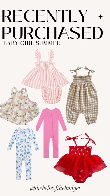 Baby girl recently purchased summer outfits! 



#LTKstyletip #LTKbaby #LTKSeasonal