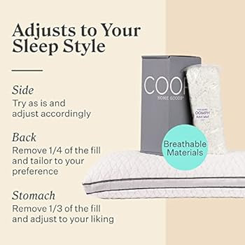 Coop Home Goods Eden Pillow King Size Bed Pillow for Sleeping - Medium Soft Memory Foam Pillows C... | Amazon (US)