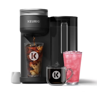 Keurig K-Brew+Chill Iced or Hot Single-Serve K Cup Coffee Maker Black: 70 oz Capacity, Electric, Uses Coffee Pods, Cold Brew, 9 Cup Capacity | Target