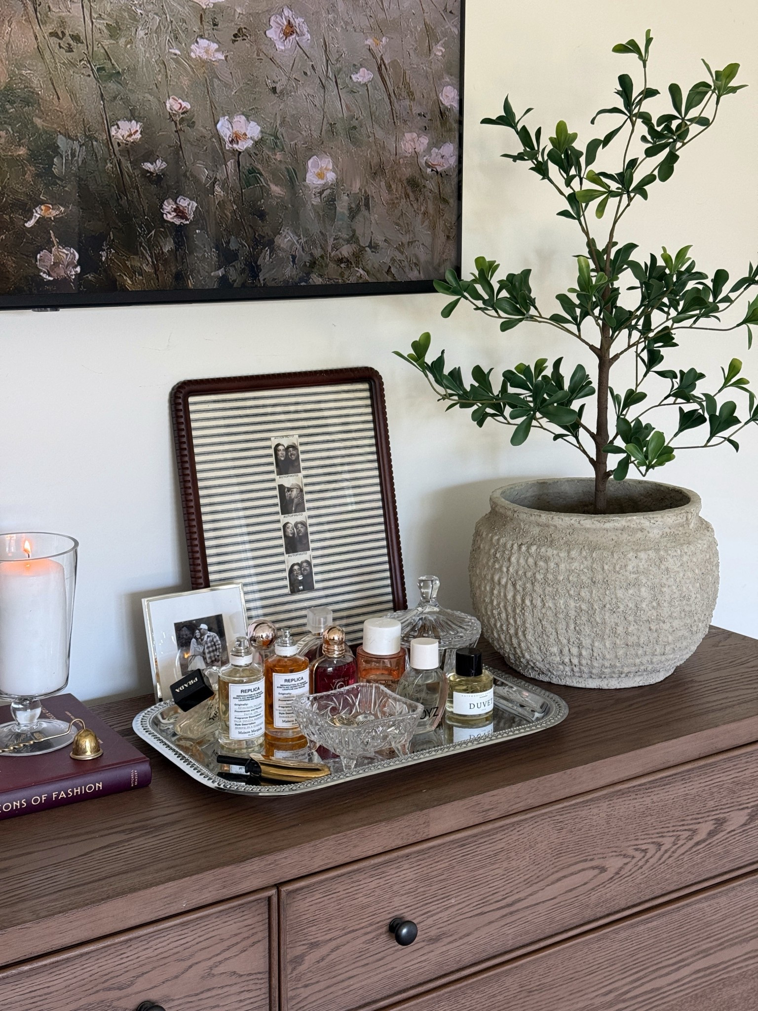 Dresser decor. Mini black olive tree. Target home. Amazon home finds. Wayfair home. Bedroom dresser 

#LTKHome