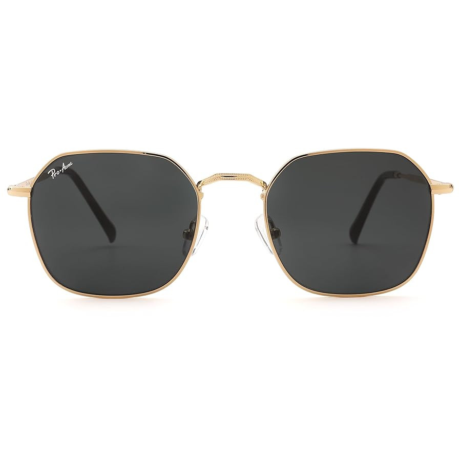 Pro Acme Classic Sunglasses for Women Men Hexagonal Flat Metal Frame Trendy Square Shades Sunglas... | Amazon (US)