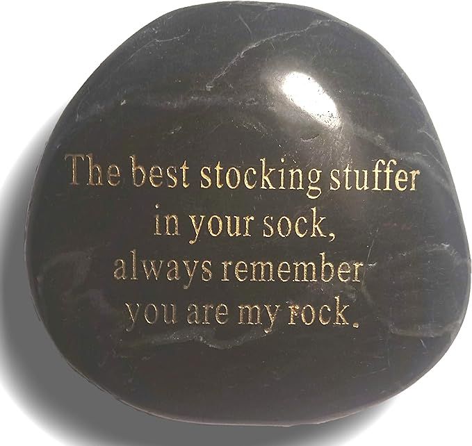 STOCKING STUFFER The Best in Your Sock, Always Remember, You are My Rock, Engraved Rock | Amazon (US)