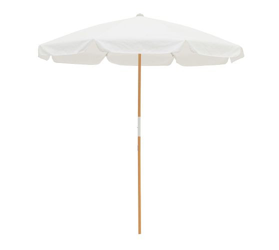St. Tropez Scalloped Beach Umbrella | Pottery Barn (US)