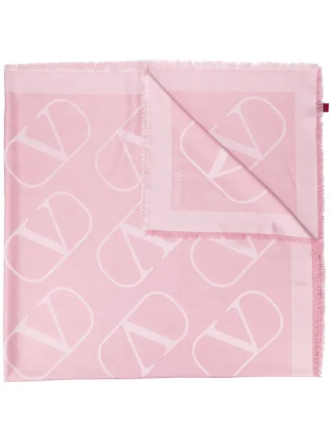 Valentino VLOGO Jacquard Scarf - Farfetch | Farfetch (CA)