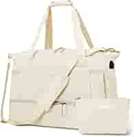 Gym Bag for Women, Sports Travel Duffel Bag with USB Charging Port, Weekender Overnight Bag with ... | Amazon (US)