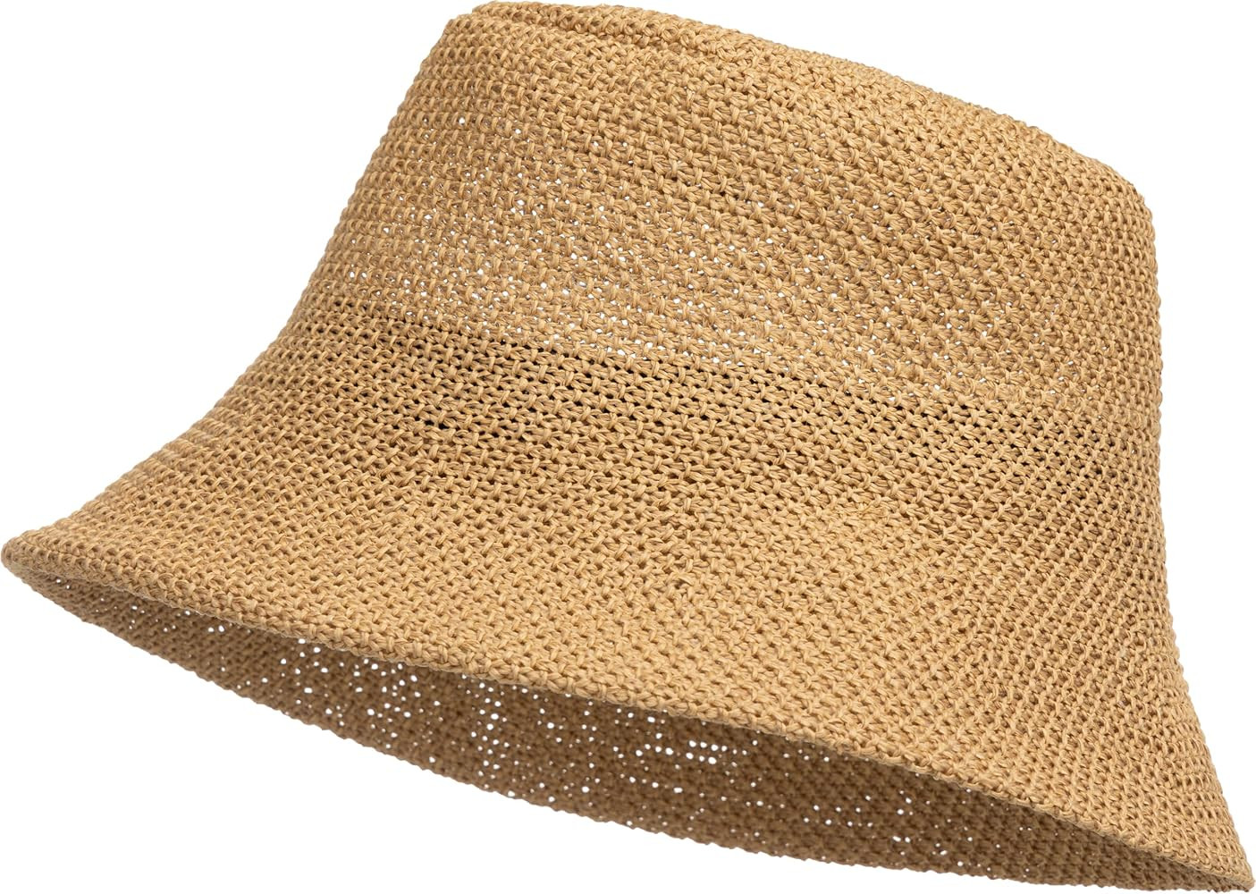 Caspar HT020 l\u00e4ssiger Damen Sommer Fischerhut Bucket Hat aus Toyo Stroh | Amazon (DE)