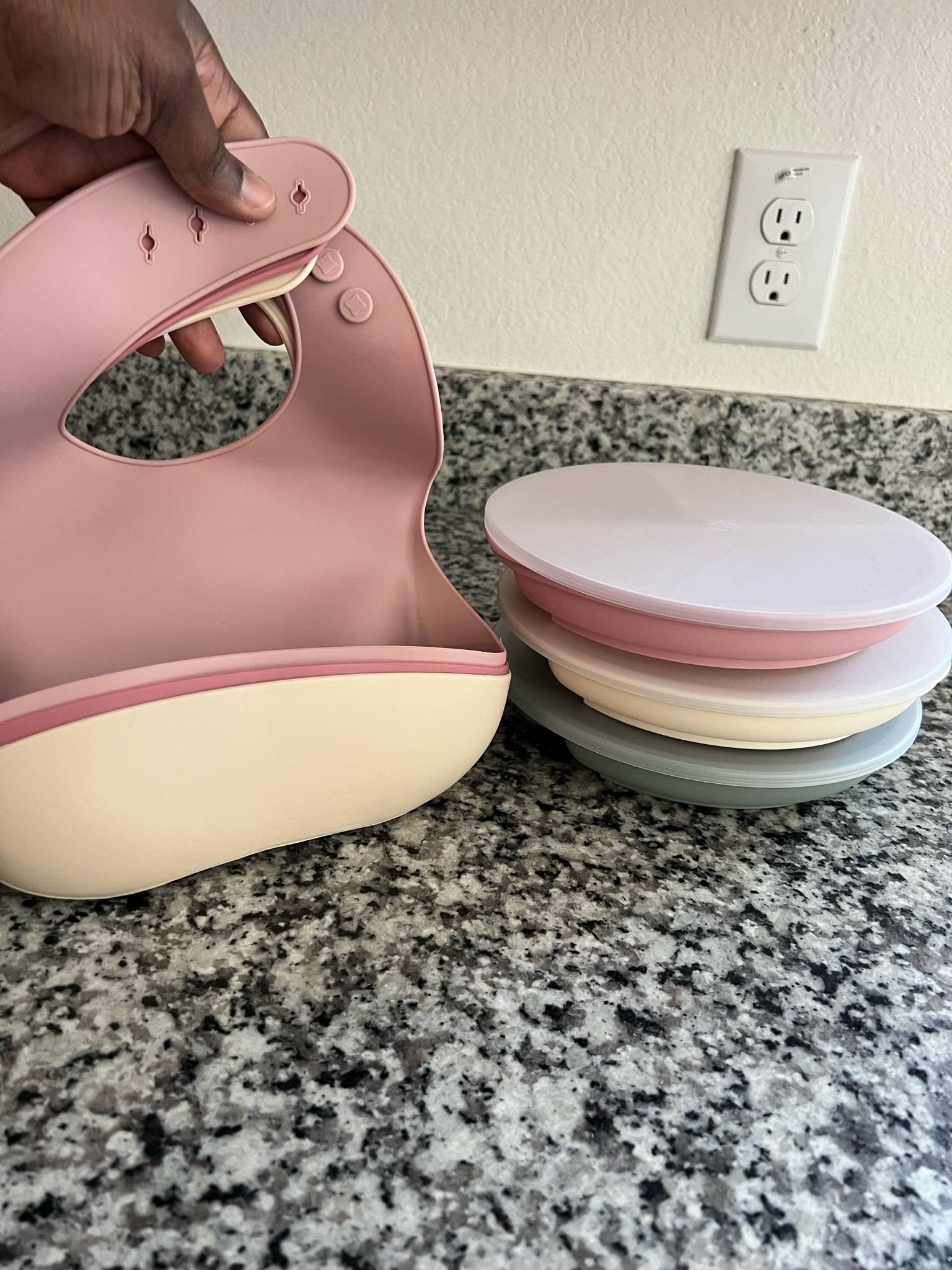Just started baby led weaning and loving these silicone bibs & suction plates with lid 💕✨

#LTKbaby #LTKkids #LTKhome