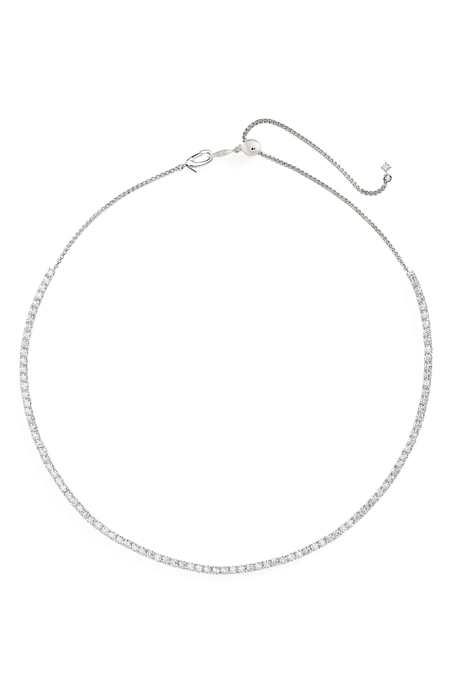 Love All Cubic Zirconia Tennis Necklace | Nordstrom