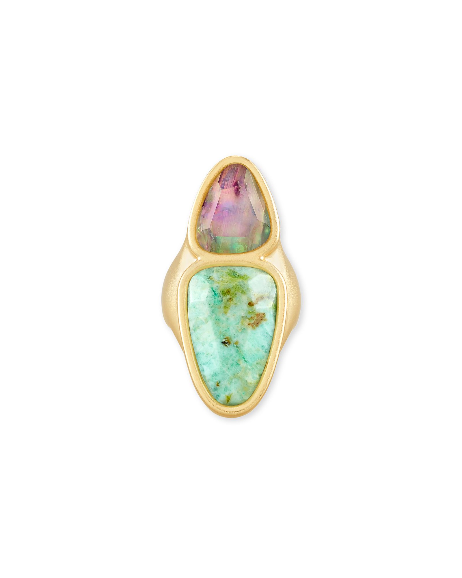 Margot Gold Cocktail Ring in Sea Green Mix | Kendra Scott