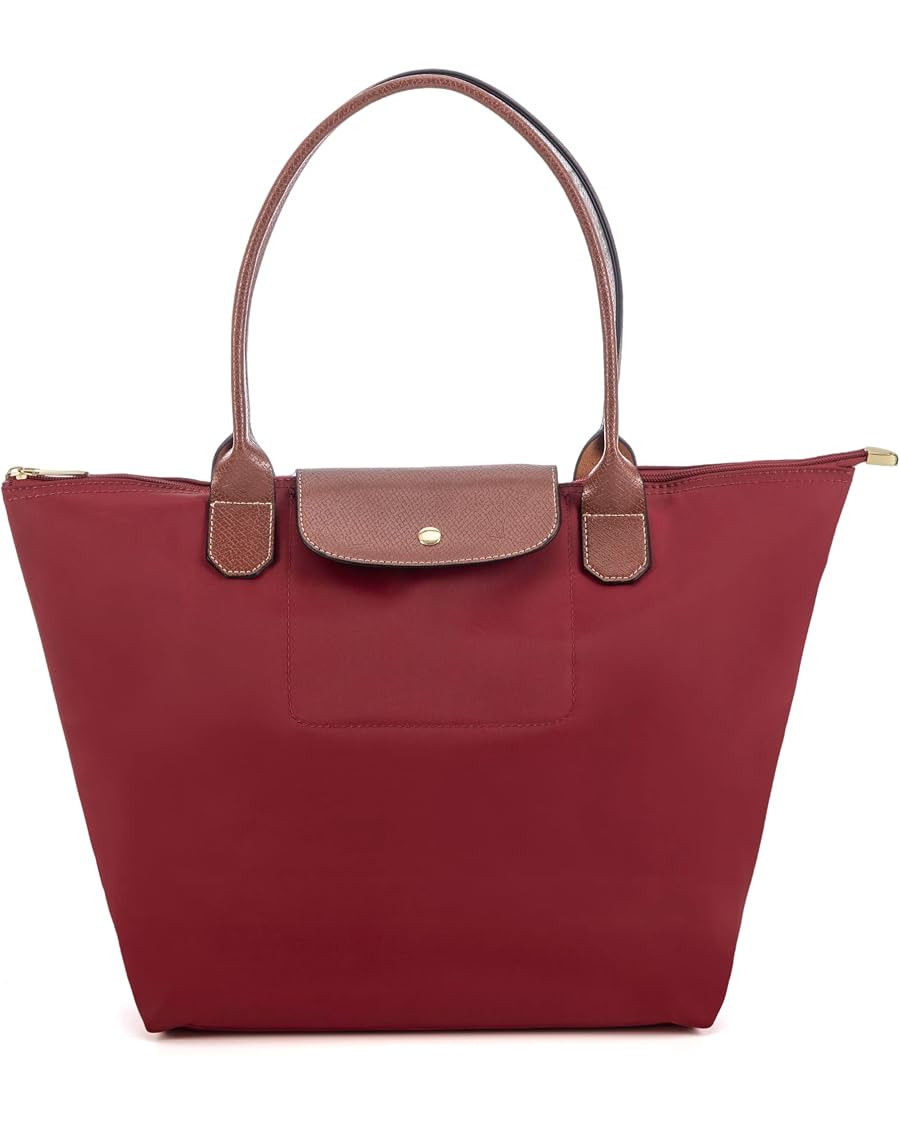 Tote Bag for Women Foldable Shoulder Bag Nylon Weekend Hobo Handbag | Amazon (US)