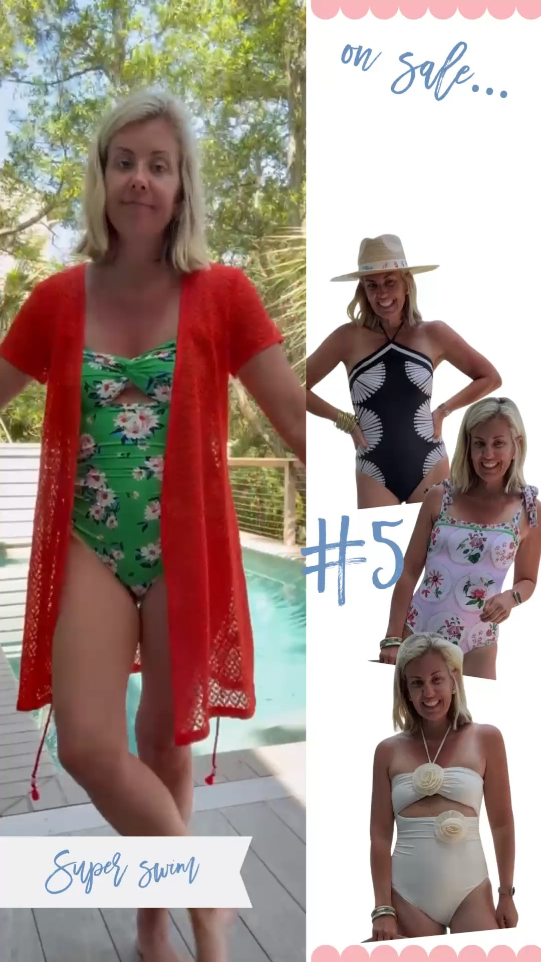 Bestselling swim on SALE! Mix and match swim look for the win! Love this flame colored coverup and this Dillard’s swimsuit is GORGEOUS. This look is approved for every age! Small suit, XS coverup

#LTKSwim #LTKootd #LTKSeasonal