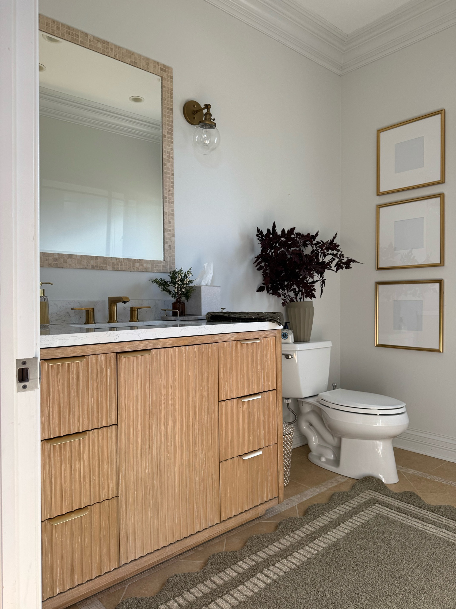 Our new vanity is on sale now! It was a splurge but so worth it! I have been waiting for the perfect one and this was my favorite! Next up is mirror and sconces! @jossandmain #jossandmain #powderroom #bathroom #vanity #bath 

#LTKSaleAlert #LTKStyleTip #LTKHome