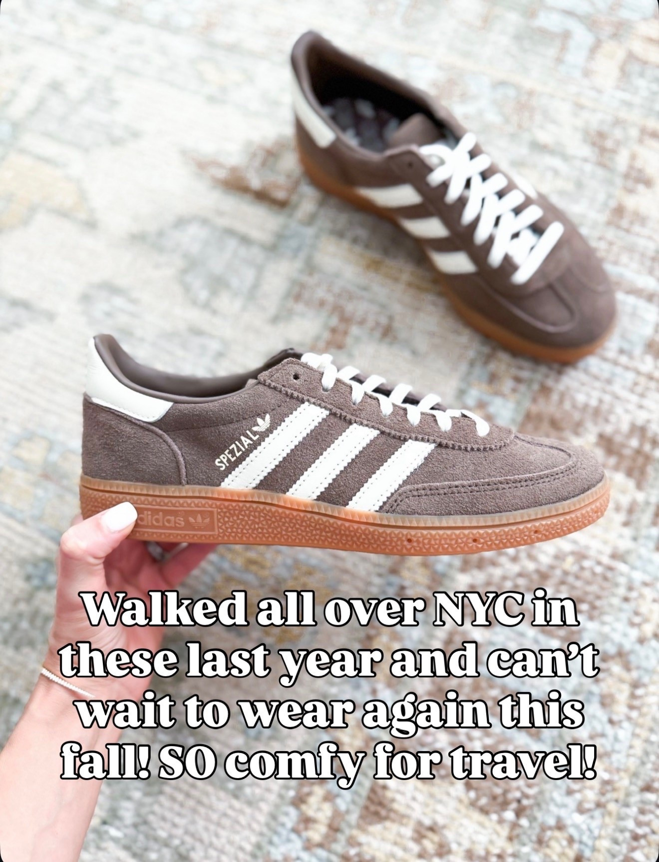 12 things that altered my brain chemistry! I love these brown adidas! Runs a smidge big and I sized down half a size! Adidas Spezial in Earth Strata. Travel shoes. Travel sneakers. Fall shoes. Fall sneakers. Summer shoes. Summer sneakers.

#LTKmorningroutine #LTKTravel #LTKBeauty