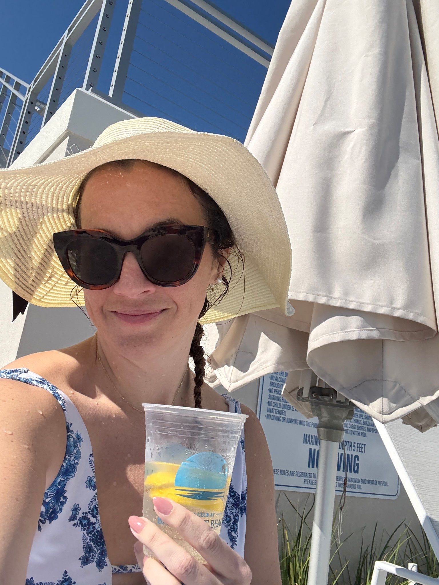 It’s not even a cocktail - but ice cold fruity water post swim? Yes please! 