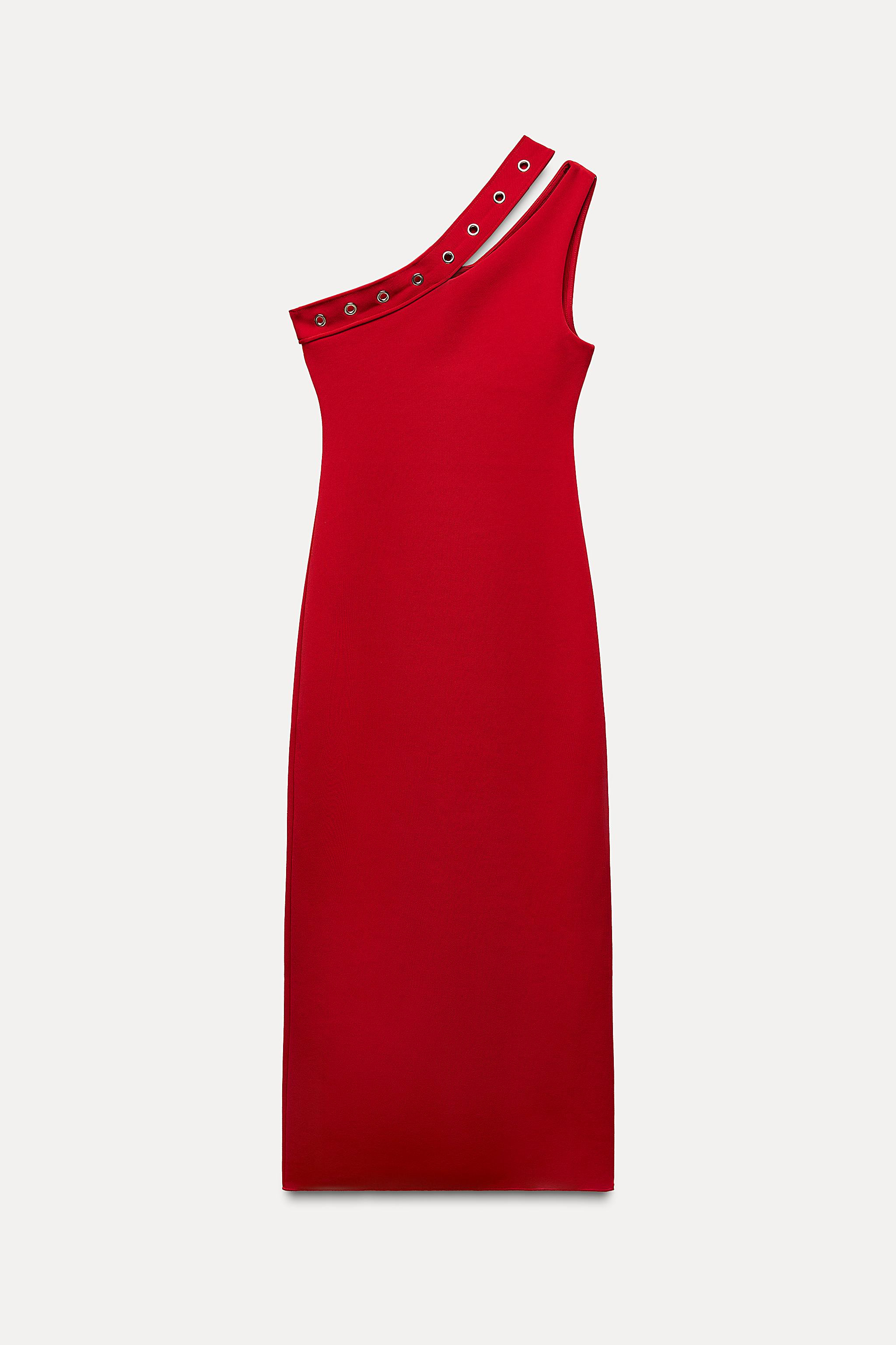 ASYMMETRIC CONTOURING STRETCH DRESS | Zara US