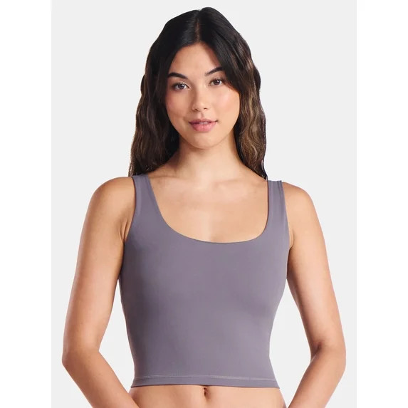 Avia Women's and Women's Plus SoftSculpt Cropped Tank Top, Size XS-4X | Walmart (US)